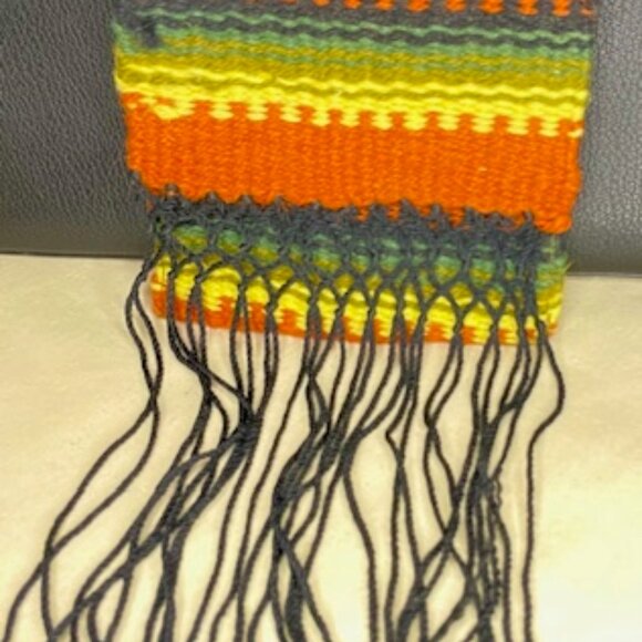 Vintage 70s CASA KAKIKI Hand Woven Native American El Paso Texas Belt Bag Pouch - Picture 3 of 9